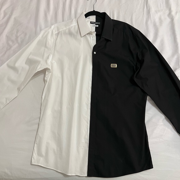 Dolce Gabbana Twotone Goldfit Shirt 